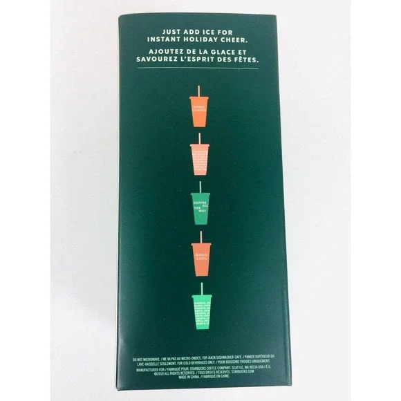 Starbucks Lot Holiday 2019 Reusable Hot Cold Cups - Picture 10 of 11